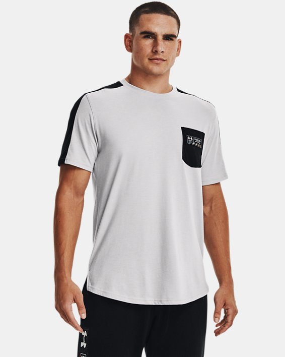 T-shirt UA Pocket pour homme, Gray, pdpMainDesktop image number 0